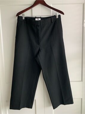 Babaton Pant Agency Black cropped Wide-Leg Pants women’s size 12